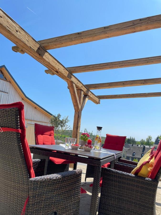 Chalet-Ferienwohnung Giebeltraum, 115 Qm, Wellness/Fitness/Sauna - Bergroedelhof Feilitzsch Экстерьер фото